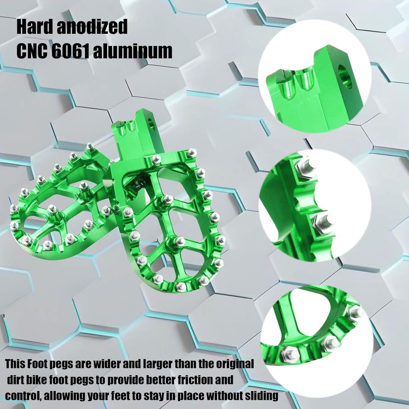 Adsspro Motorcycle CNC Aluminum Foot Pegs Rests Footpegs for CRF50 CRF70 CRF110 XR50 XR70 XR110 CRF XR 50 70 110 M2R SDG DHZ KAYO Dirt Bike Pit Bike - Image 4